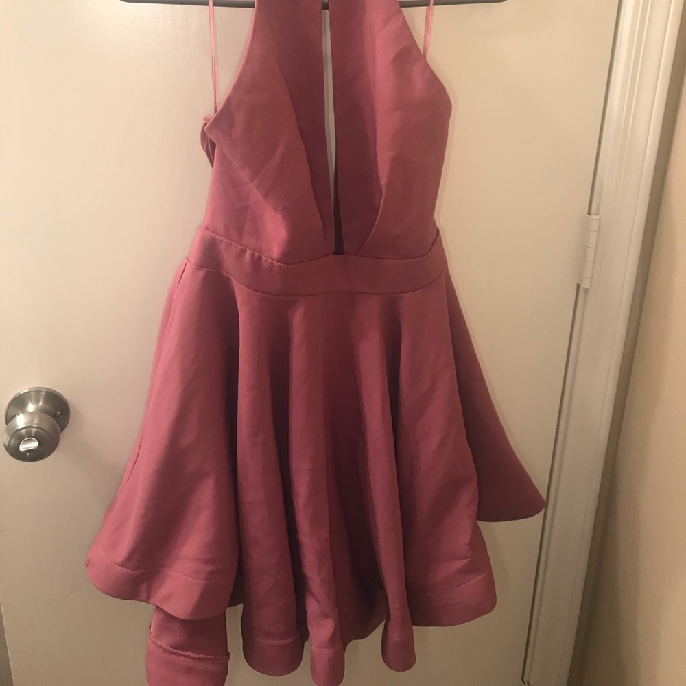 Ginger fizz pink cut out dress